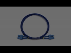 SC à SC Duplex mode unique LSZH câble blindé à fibre optique 3,0 mm Jacket bleu