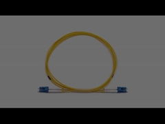 Cable de patch en fibre optique à l'intérieur de LC à LC en mode unique OFNR 2,0 mm Gilet jaune