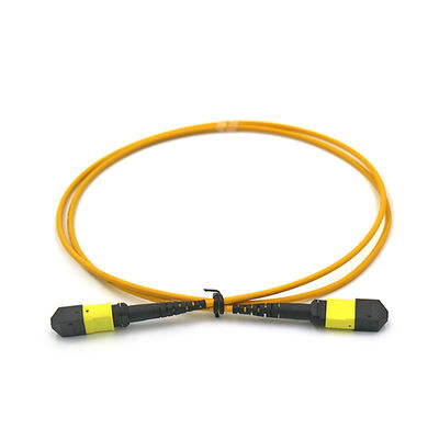 MPO Trunk Cable Female to Female Single Mode (OS2) with 12/24/48/72 Fibers and 0.35dB Max Low Loss