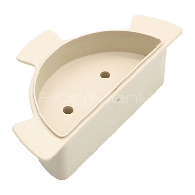 White Half-Round Cable Spool for Fiber Patch Panels and Enclosures