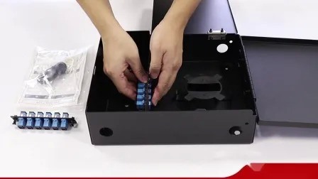 OM5 12 Cores 6 Ports Fiber Optic Cassette for 40 and 100Gbps Protocols MPO-LC Cassette